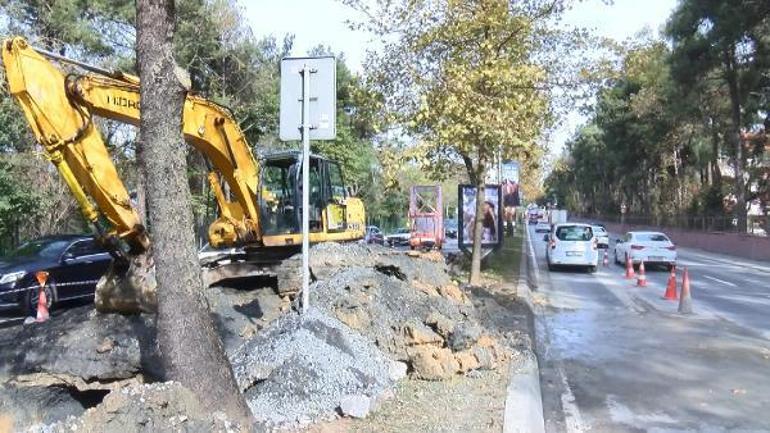 İstanbul'da su borusu patladı, trafik kilitlendi