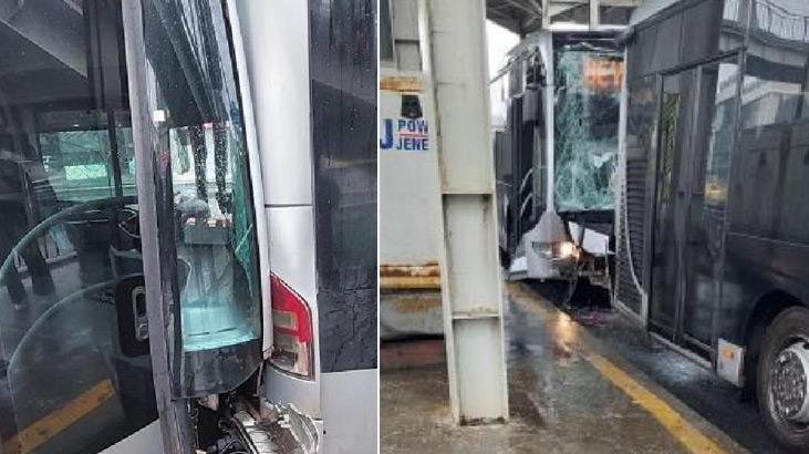 Son dakika… Beşyol’da iki metrobüs çarpıştı! Bölgeye ekipler sevk edildi