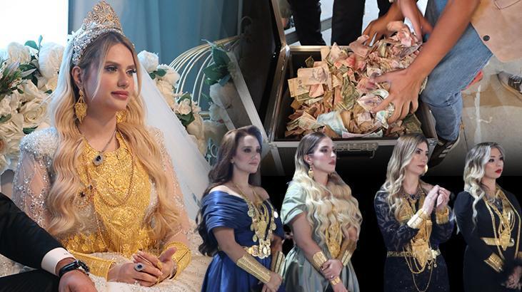 Düğün takıları bavulla taşındı! Gelin altına boğuldu