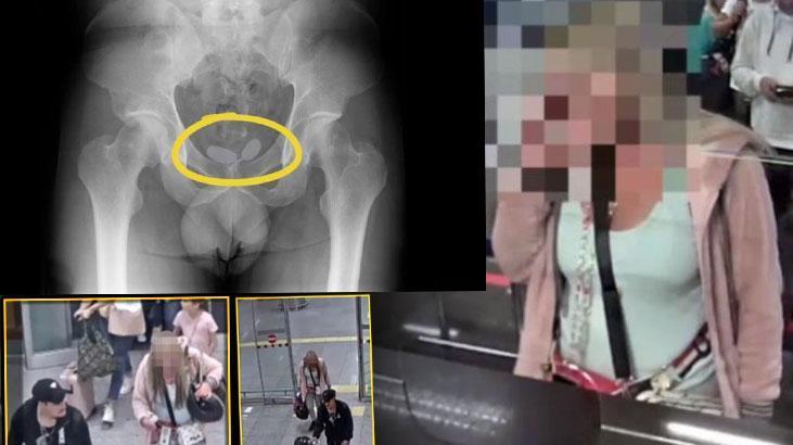 Röntgen filmininde ortaya çıktı! Havalimanında akılalmaz taktik