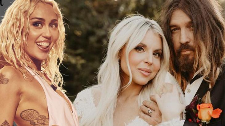 Ünlü şarkıcı Billy Ray Cyrus 28 yaş küçük nişanlısı Firerose ile evlendi!