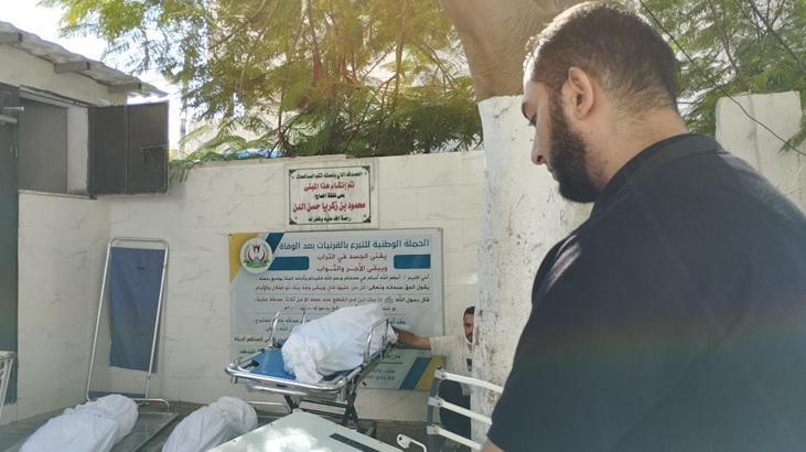 Gazze’de korkunç manzara! Morglar doldu, cesetler dışarda bekletiliyor