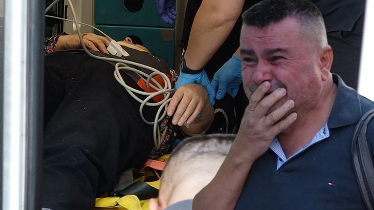 Eşi kazada yaralandı, arkasından gözyaşlarına boğuldu