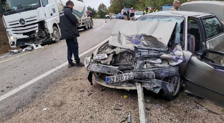 Ordu’da feci kaza: 3 ölü, 3 yaralı