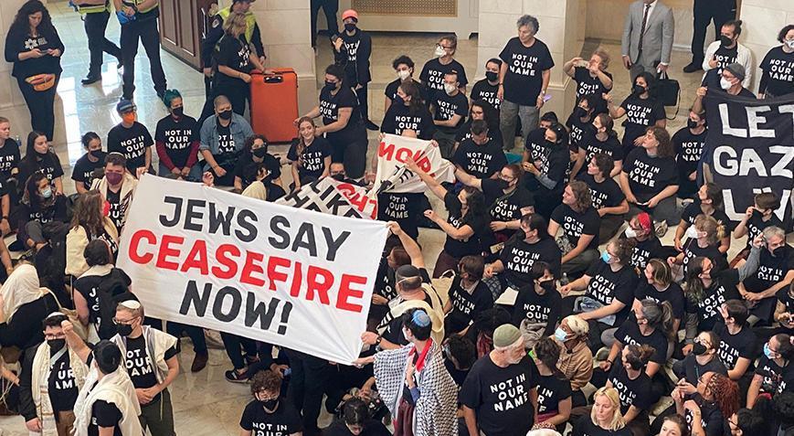 ABD’li Yahudilerden ABD Kongresi’nde oturma eylemi: Ateşkes şimdi