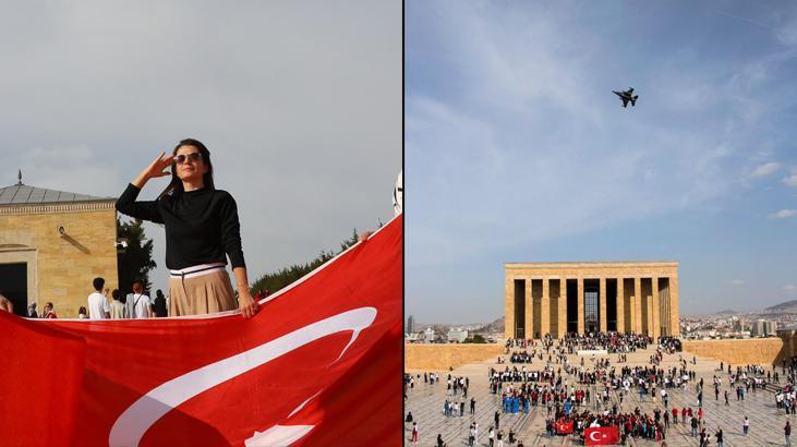100. yıl coşkusu erken başladı! 7’den 70’e binlerce vatandaş Anıtkabir’de