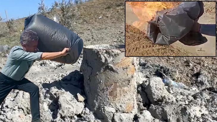 Su ararken bulundu! Çöp poşetine doldurdular: Mahallelinin doğal gaz heyecanı