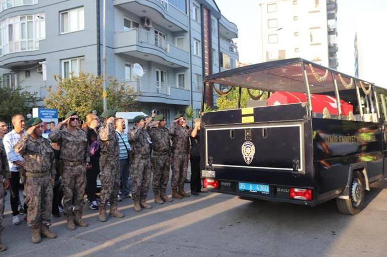 Suriye'de şehit olan İzmirli polis son yolculuğuna uğurlandı