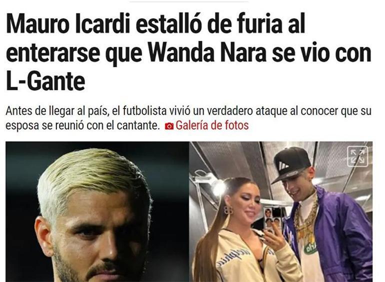 Wanda Nara ile L-Gante buluşması Icardi'yi çılgına çevirdi! Takım arkadaşları sakinleştirdi