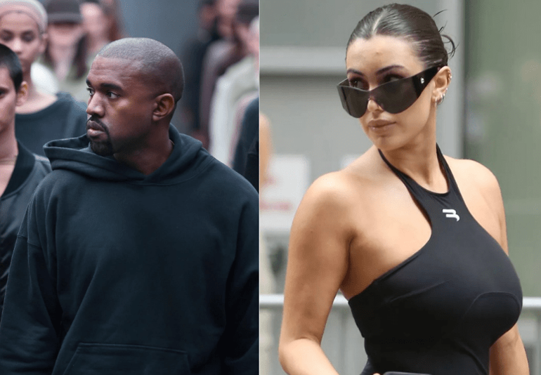 Kanye West'in eşi Bianca Censori'nin akşam yemeği kıyafeti olay oldu!