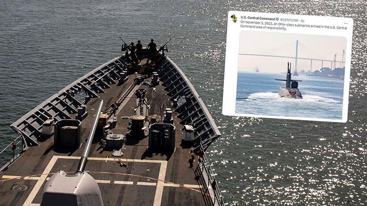 Gazze’deki savaşta son dakika… ABD uçak gemisinden sonra denizaltıyı gösterdi!