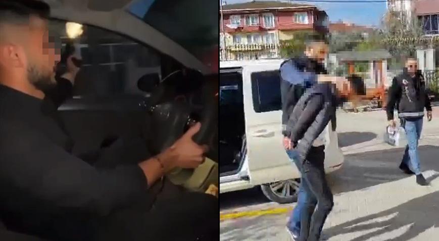 Asker konvoyundaki silahlı maganda yakalandı