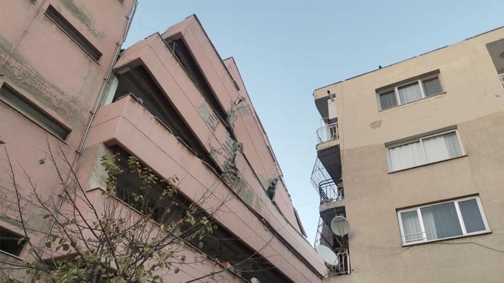 Lise binası yıkım esnasında yan yattı! Çevredeki binalar tahliye edildi