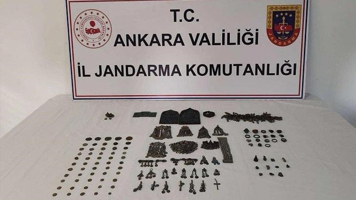 Ankara’daki operasyonda tam 2 milyon TL’lik tarihi eser yakalandı