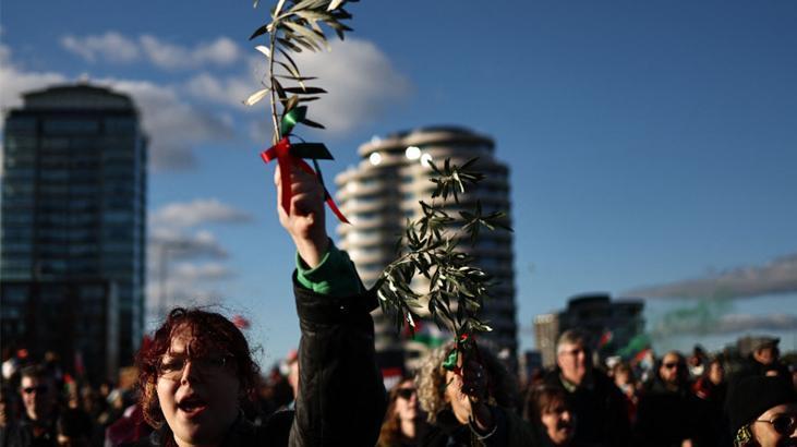 Fotoğraflar Avrupa’nın iki kentinden! Gazze için sokağa çıktılar