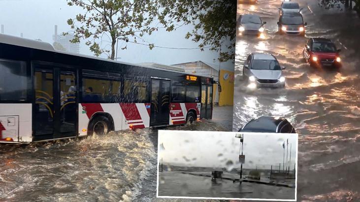 İzmir’de deniz taştı: O anlar böyle görüntülendi