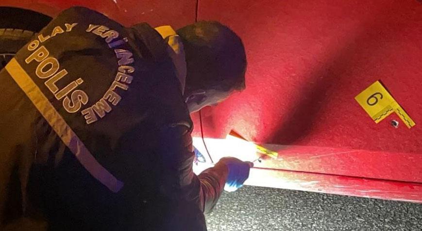 Lüks aracı kurşunladıyıp, 2 kişiyi darp ettiler!