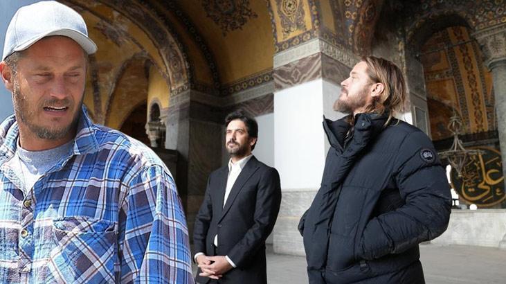 ‘Vikingler’ dizisinin yıldızı Travis Fimmel, Ayasofya’da