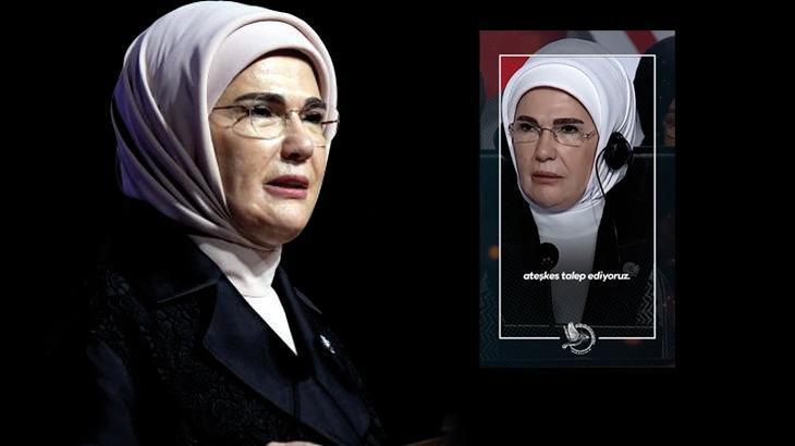 Emine Erdoğan’dan dünyaya Gazze mesajı: Derhal kalıcı ve sürdürülebilir barış talep ediyoruz