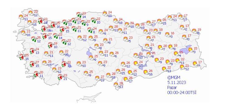 Meteoroloji'den fırtına ve gök gürültülü sağanak uyarısı: 12 kentte turuncu ve sarı alarm