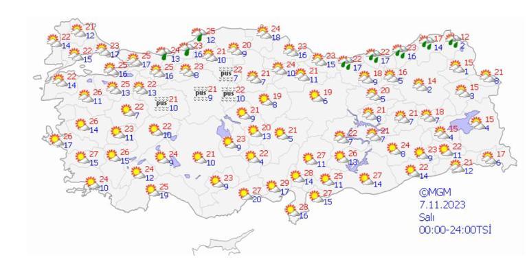 Meteoroloji saat vererek duyurdu! Kuvvetli yağış uyarısı: O ile dikkat