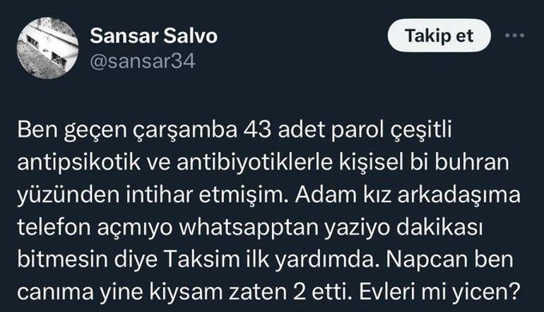 Ünlü rapçi Sansar Salvo: 43 farklı ilaçla intihara teşsebbüs ettim!