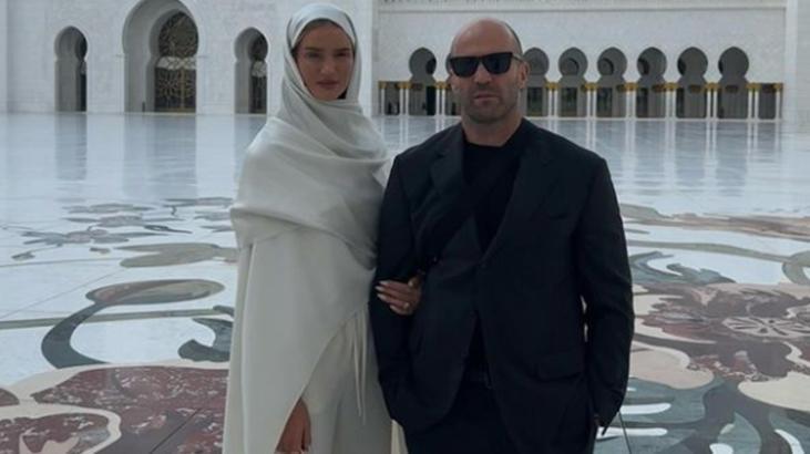 Ünlü çift Şeyh Zayed Ulu Camii’ni ziyaret etti! ‘Büyük bir onur’