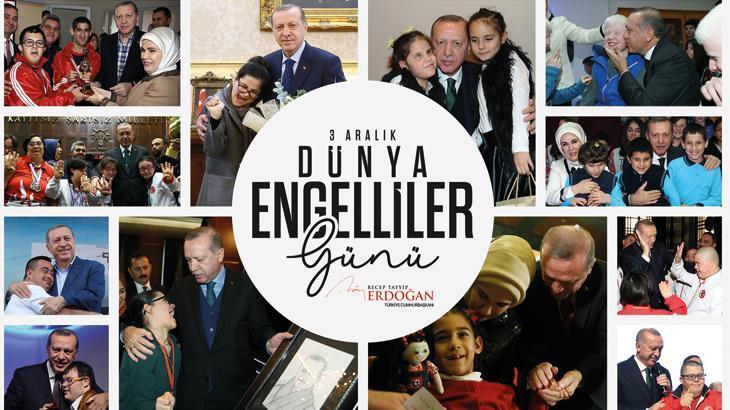 Cumhurbaşkanı Erdoğan’dan Dünya Engelliler Günü paylaşımı