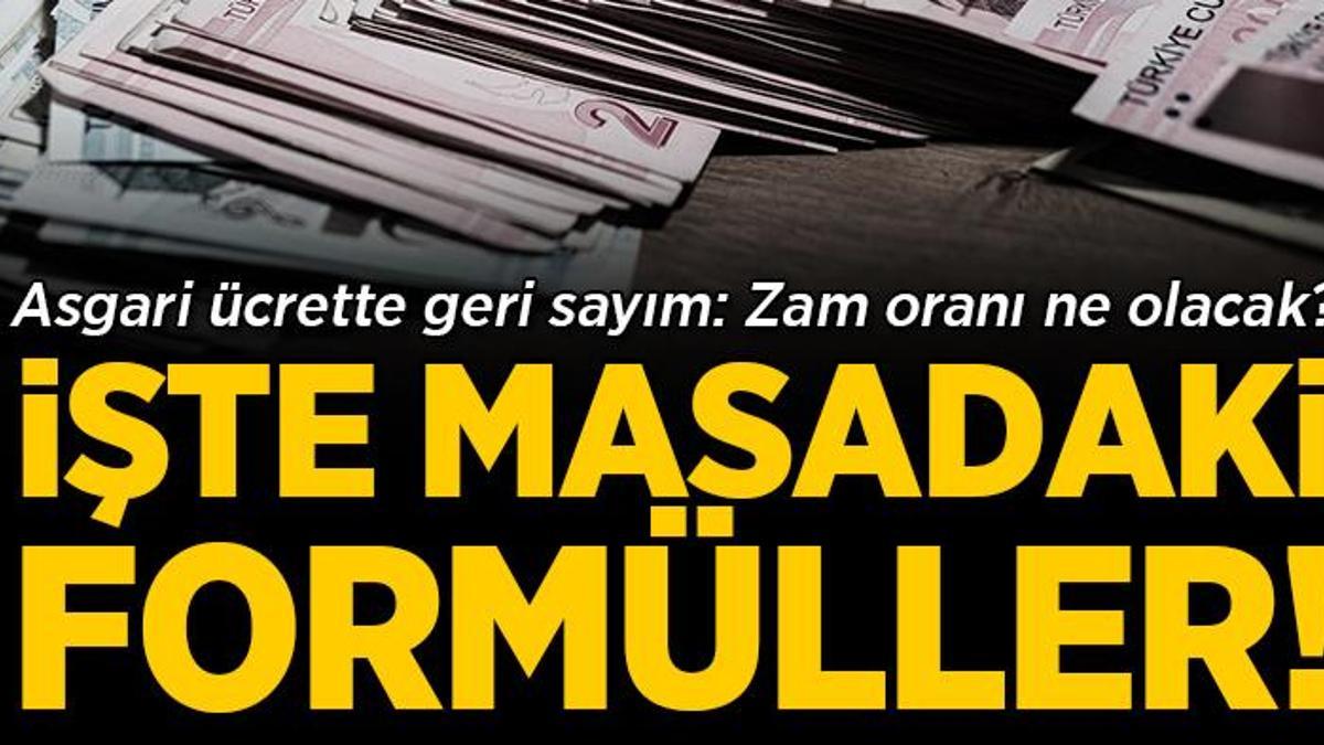 Asgari ücrette geri sayım! Zam oranı ne olacak?