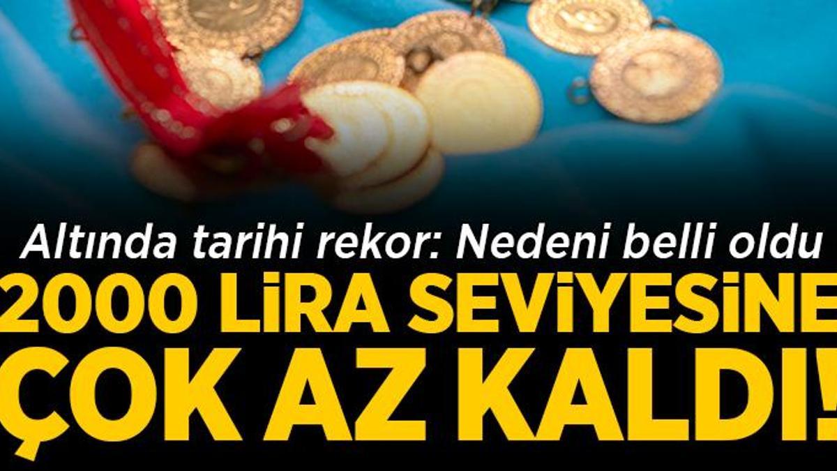 Altında tarihi rekor! 2000 lira seviyesine çok az kaldı