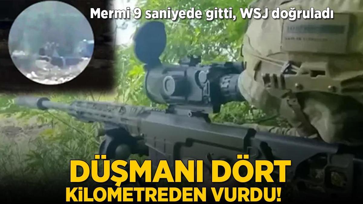 Düşmanı dört kilometreden vurdu! Mermi 9 saniyede gitti, WSJ doğruladı