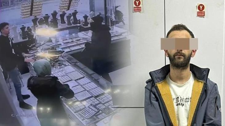 Kuyumcuyu soydu, 24 saat geçmeden yakalandı