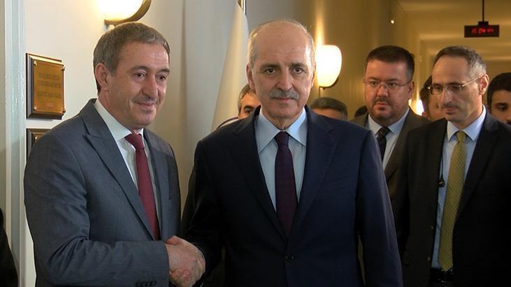 TBMM Başkanı Kurtulmuş, HEDEP grubunu ziyaret etti