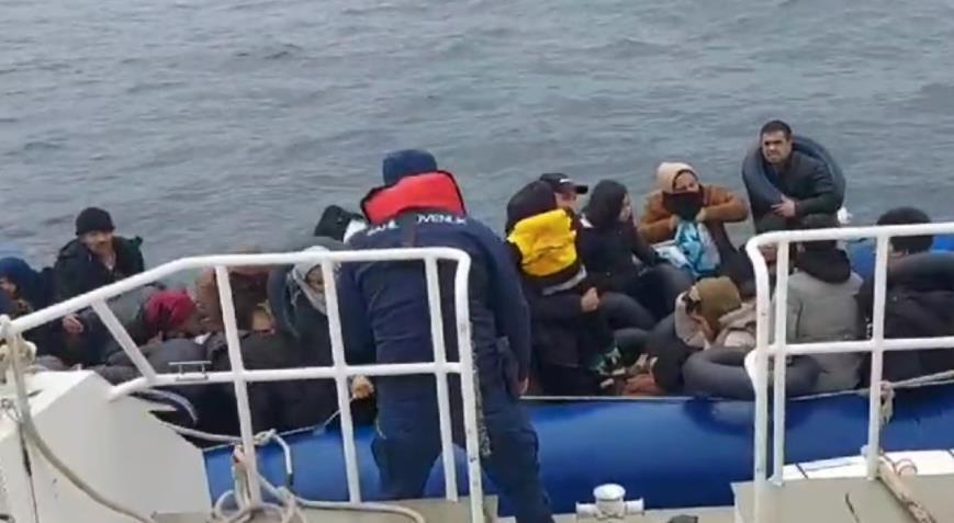 91 göçmen yakalandı! Geri itilen 38 düzensiz göçmen ise kurtarıldı