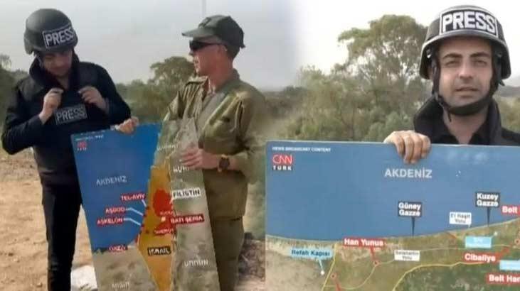 İsrail askeri CNN TÜRK’ün yayında kullandığı haritaya inceleme! Kudüs ayrıntısı dikkat çekti