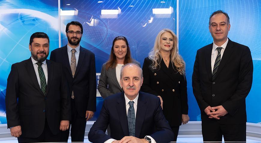 Numan Kurtulmuş, TBMM TV’yi ziyaret etti