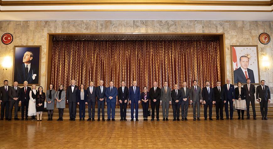 Meclis Başkanı Kurtulmuş AB üyesi ülkelerin büyükelçilerini kabul etti