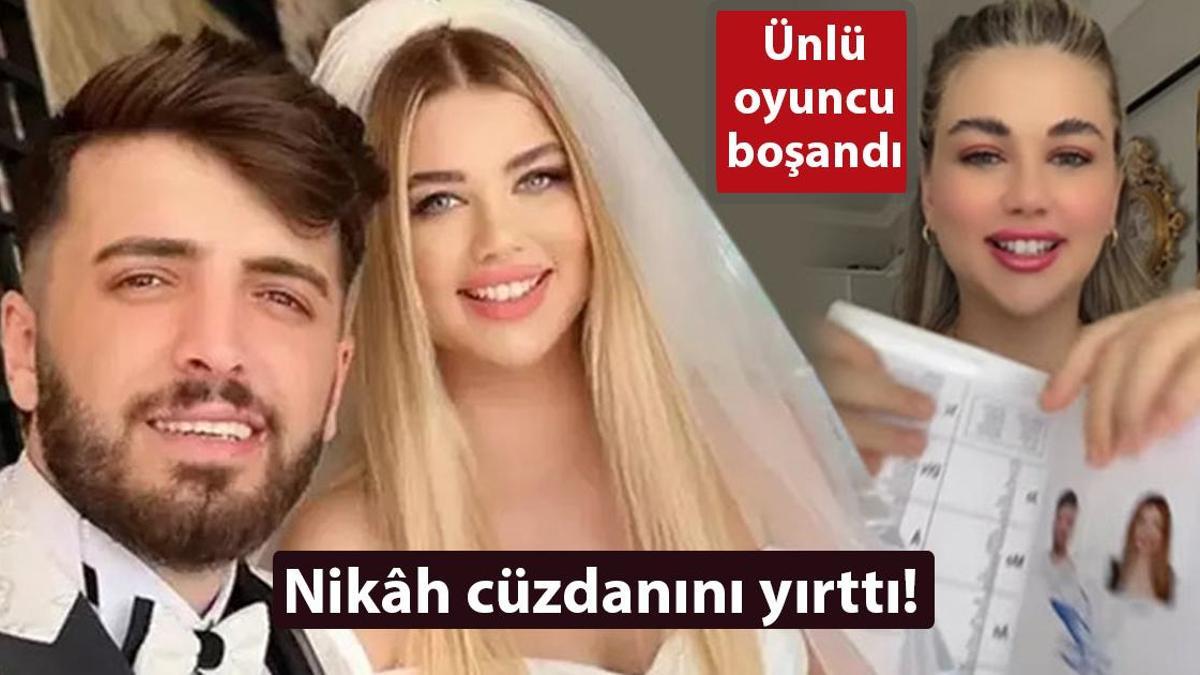 Oyuncu Seda Tosun boşandı! Nikâh cüzdanını yırttı