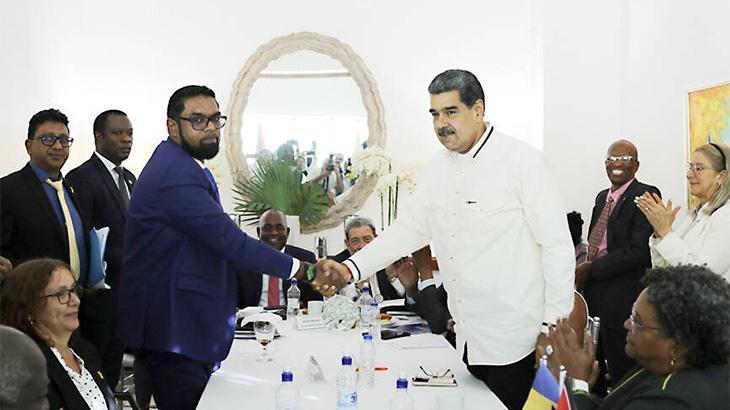 Essequibo anlaşmazlığı: Venezuela ve Guyana, güç kullanmamakta uzlaştı