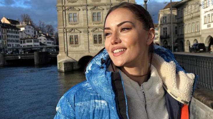 Fahriye Evcen’den İsviçre pozları