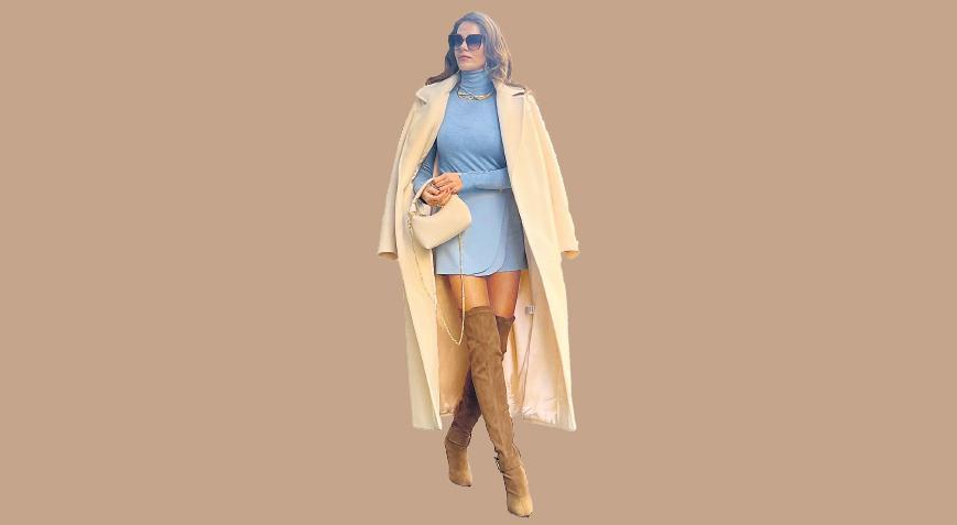 Kaldırımı podyuma çevirdi