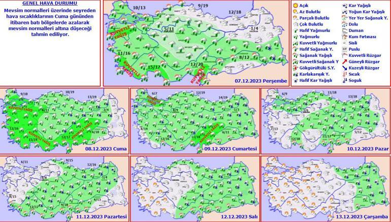 Dikkat! Meteoroloji uyardı: Saatler sonra başlayacak 2 gün devam edecek