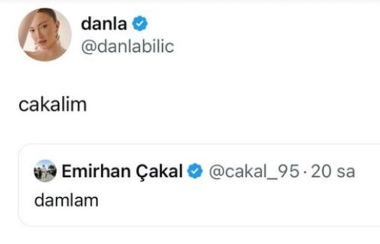 Danla Bilic ile Çakal'ın paylaşımları olay oldu! 'Şöyle rezil olmalı aşk lazım herkese'