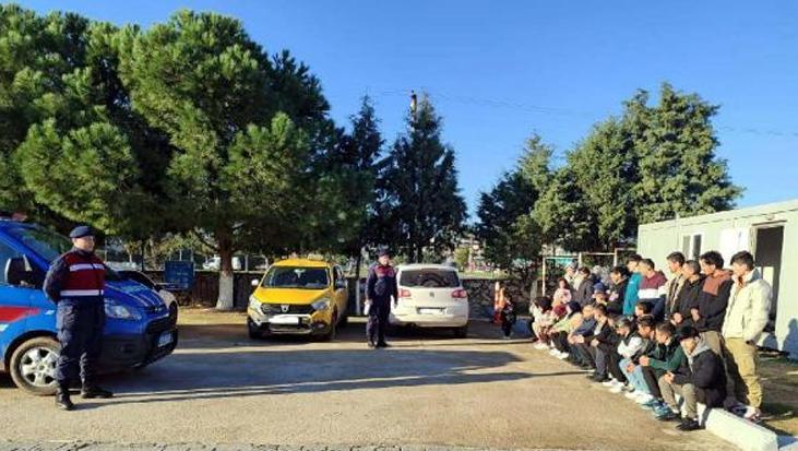 Aydın’da göçmen operasyonu: 37 kaçak göçmen ile 4 organizatör yakalandı