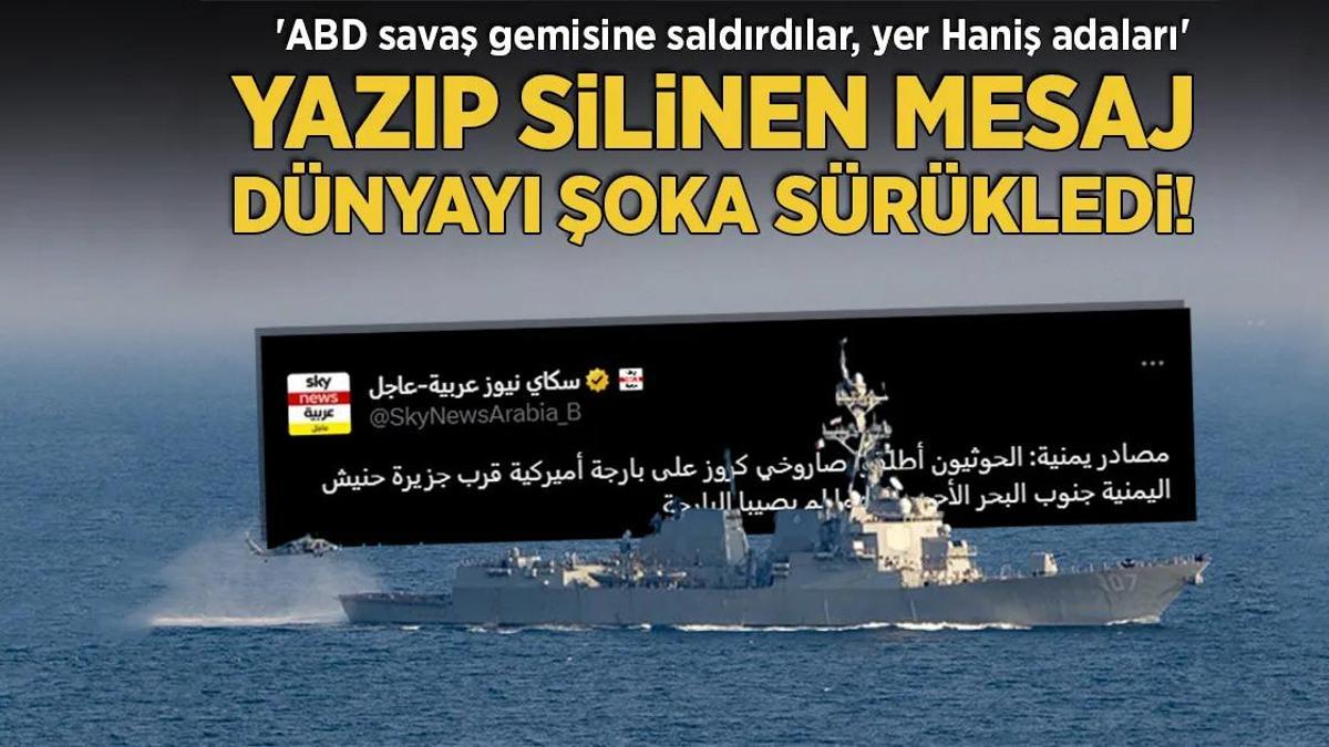 Gazze’deki savaşta son dakika… ‘ABD savaş gemisine saldırdılar’ mesajını yazıp sildiler, dünya şoka sürüklendi!
