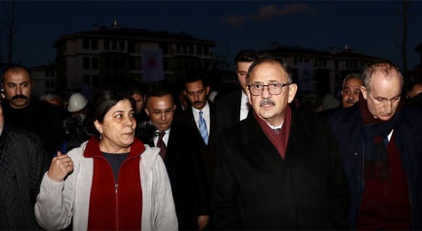 Bakan Özhaseki depremzedelerin isteğini kırmadı: Her zaman yanlarında olacağız
