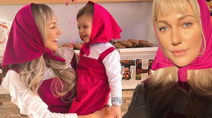 Meryem Uzerli’den kızı Lily Koi’ye ‘Maşa ile Koca Ayı’ temalı doğum günü!