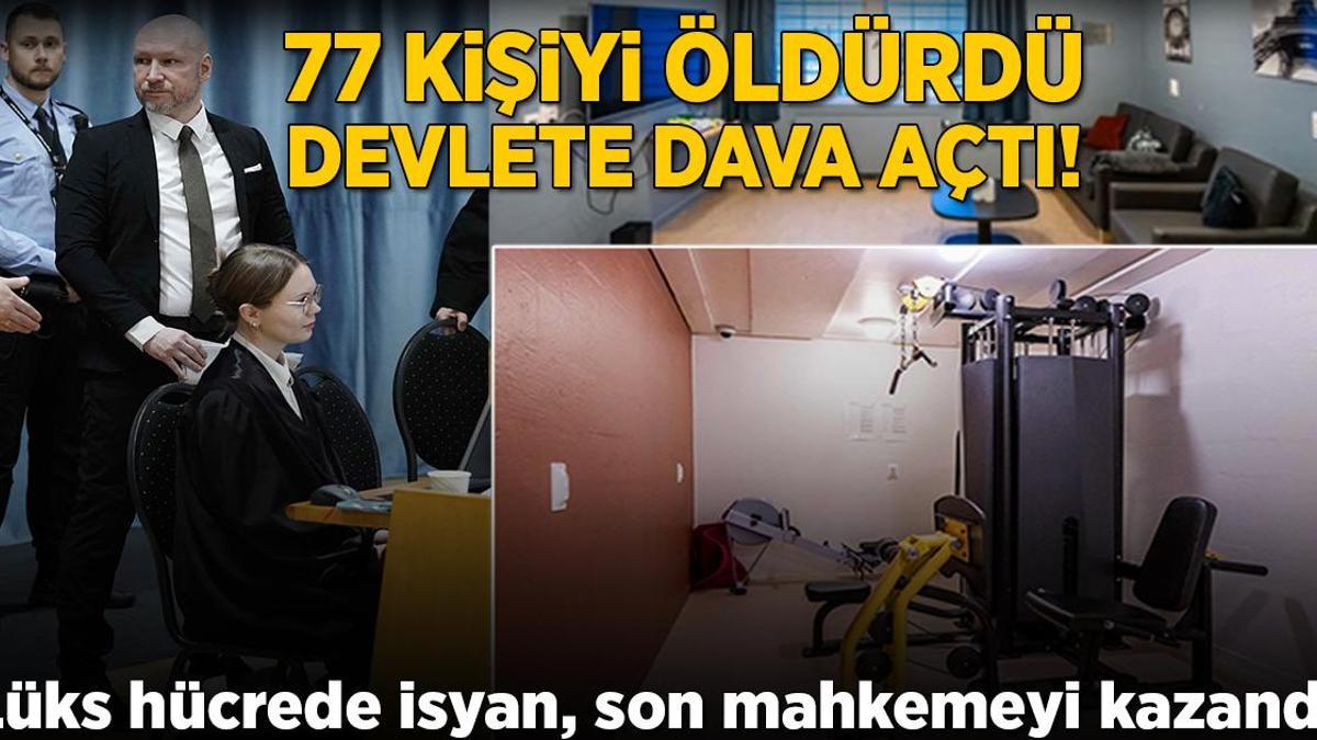 77 kişiyi öldürdü, devlete dava açtı! Lüks hücrede isyan akılalmaz detaylar