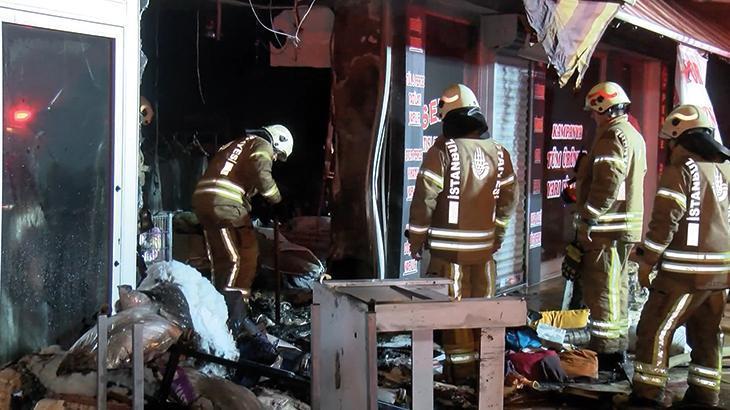 Pendik’te iş yerinde çıkan yangın kontrol altında