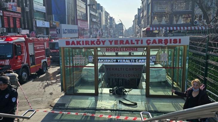 Bakırköy yer altı çarşısında hareketli anlar, 2 kişi hastanelik oldu!